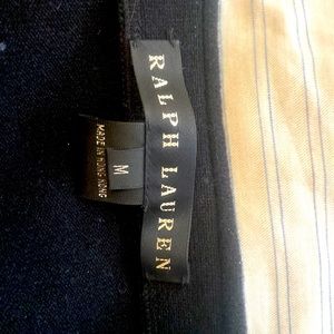Ralph Lauren Black Label cashmere/silk halter black